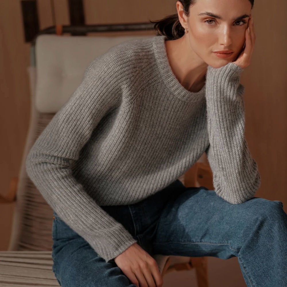 JENNI KAYNE Cashmere Fisherman Sweater